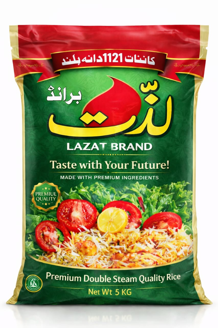 Lazzat Premium Kainat 1121 Double Steam Quality Rice 5KG